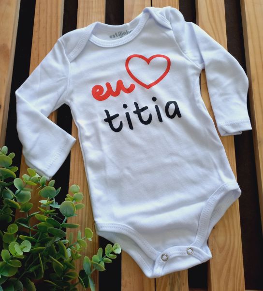 Eu amo Titia - Manga Longa Tamanho M