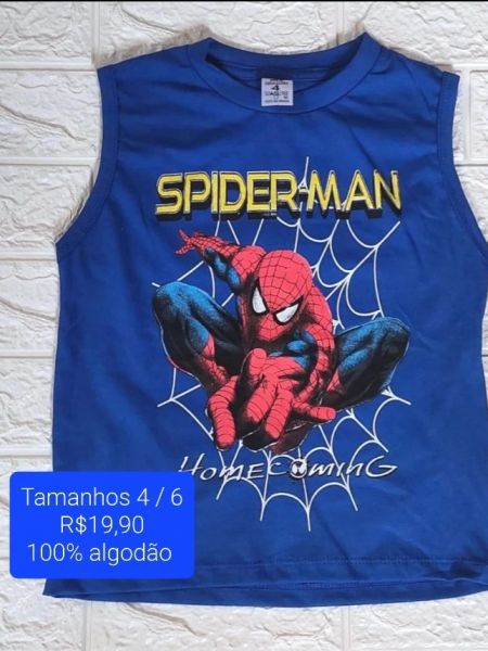 HOMEM ARANHA (AZUL) TAMANHO 4