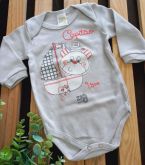 Body Cinza -  Urso - TAMANHO M
